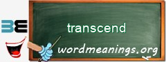 WordMeaning blackboard for transcend